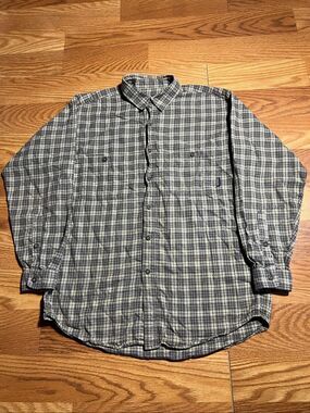 Vintage Patagonia Men’s Organic Cotton Plaid Flannel Shirt Medium